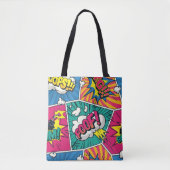 Explosive Retro-Comic-Pop-Art Tasche (Vorderseite)