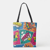 Explosive Retro-Comic-Pop-Art Tasche (Rückseite)