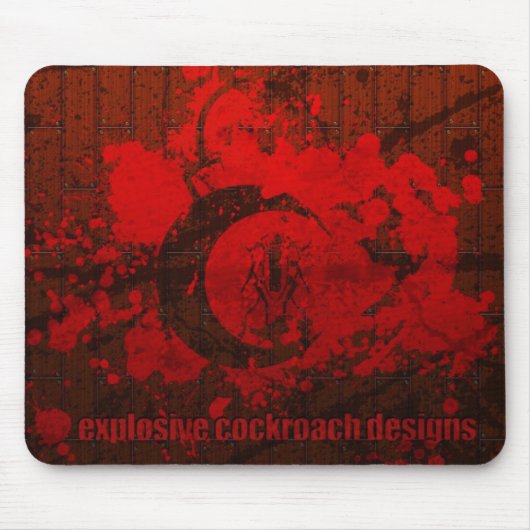 Explosive Schabe entwirft Mousepad (Vorne)