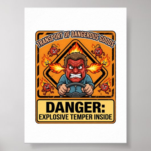 Explosive Temper Trucker | ADR digital download Poster (Vorne)