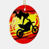 Explosiver Motocross-Sprung Keramik Ornament (Rechts)