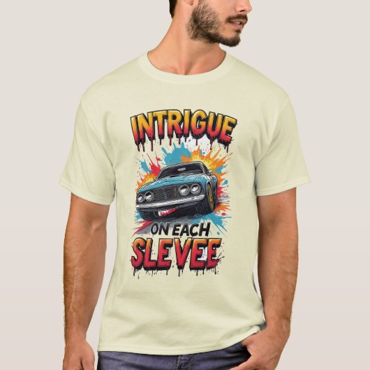 Explosiver Sportwagen T-Shirt (Vorderseite)
