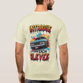 Explosiver Sportwagen T-Shirt (Rückseite)