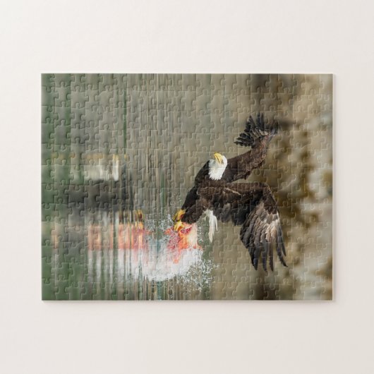 Explosiver Weißkopfseeadler Puzzle (Horizontal)