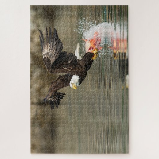 Explosiver Weißkopfseeadler Puzzle (Vertikal)