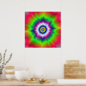 Explosives Krawatte-Dye-Poster Poster (Küche)