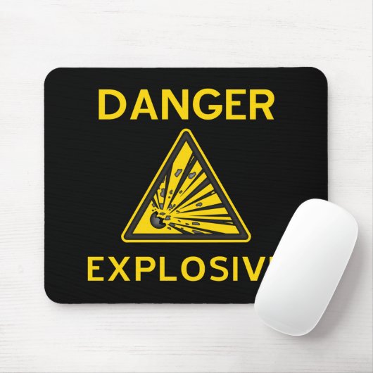 Explosives warnendes Mousepad (Mit Mouse)
