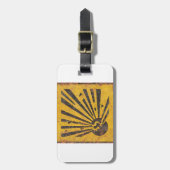 Explosives Warnzeichen Gepäckanhänger (Vorderseite vertikal)