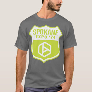 Expo 74 Spokane Worlds Fair Retro Shield White T-Shirt