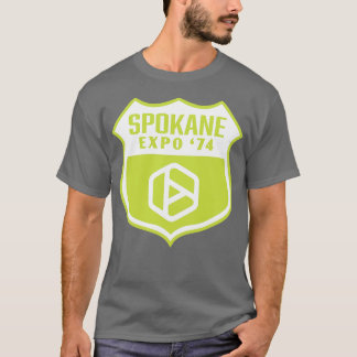 Expo 74 Spokane Worlds Fair Retro Shield White T-Shirt