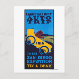 Expo-Werbeplakat Postkarte