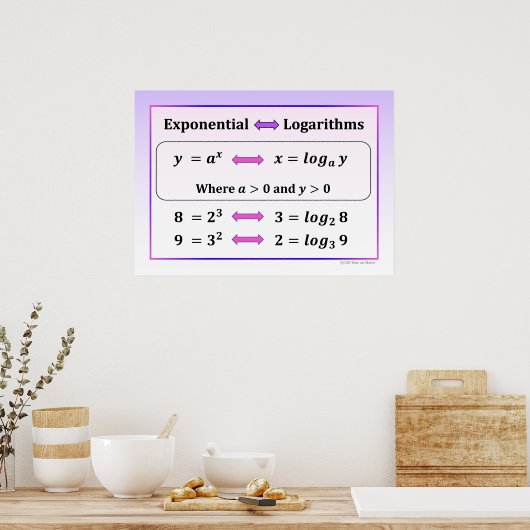 Exponential & Logarithms Poster (Küche)