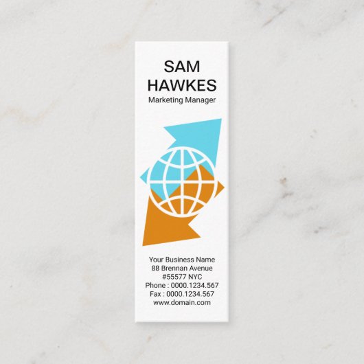 Export internationaler Waffenimporte Mini Visitenkarte (Vorderseite)