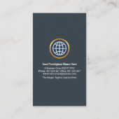 Export kreativer globaler Grenzrahmen Visitenkarte (Rückseite)