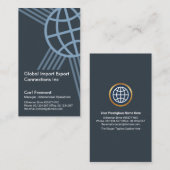 Export kreativer globaler Grenzrahmen Visitenkarte (Vorne/Hinten)