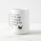 Exportieren in eine Tabelle mit Dinos Kaffeetasse (Vorderseite Links)