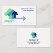 Exportieren kreativer logistischer Transportpfeile Visitenkarte (Vorne/Hinten)