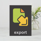 Exportsymbol Einladung (Stehend Vorderseite)