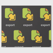 Exportsymbol Geschenkpapier (Flach)