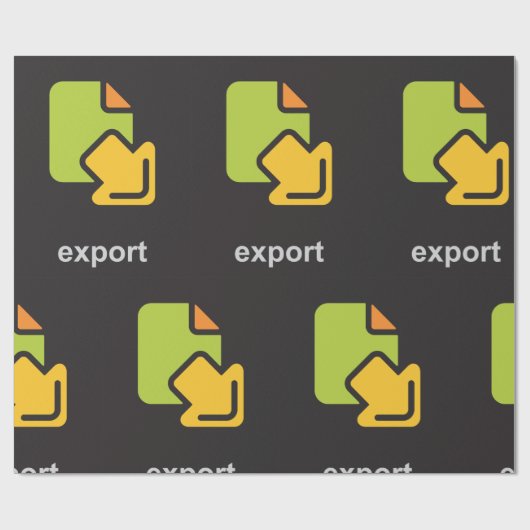Exportsymbol Geschenkpapier (Flach)