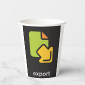 Exportsymbol Pappbecher (Vorderseite)