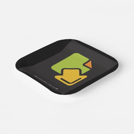 Exportsymbol Pappteller (Gewinkelt)