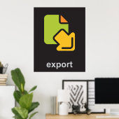 Exportsymbol Poster (Heimbüro)