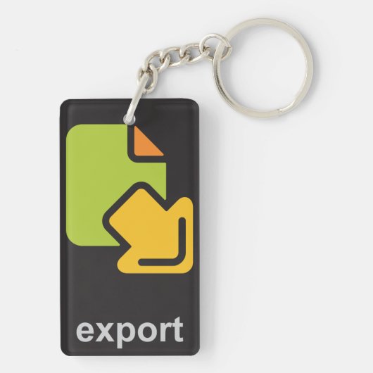 Exportsymbol Schlüsselanhänger (Rückseite)