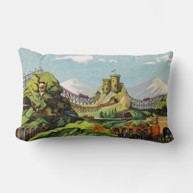 Exposition de Charleroi Lumbar Pillow Lendenkissen (Vorderseite)