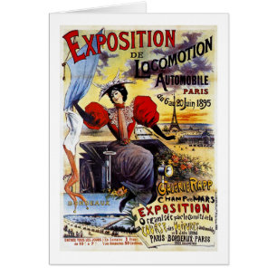 Exposition de Locomotion 1895 - Paris - Vintag