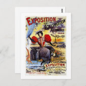 Exposition de Locomotion 1895 - Paris - Vintag Postkarte (Vorne/Hinten)