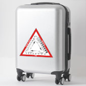 Expositionsdreieck Aufkleber (Koffer)