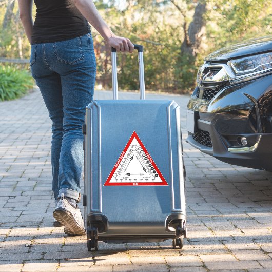 Expositionsdreieck Aufkleber (Koffer Insitu)