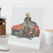 expositor en l de coche modificado sockelschild (In Situ)