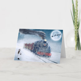 Express an einen Weihnachtstraum Feiertagskarte