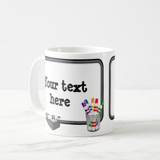 Express: Benutzerdefiniertes Whiteboard für Nachri Kaffeetasse (Vorderseite Links)