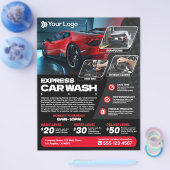Express Car Wash - (Vorlage) Flyer (Einzeln)