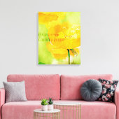 Express Dankbarkeit Orange Poppy Leinwanddruck (Insitu (Wohnzimmer))