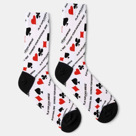 Express Deine rational side Play Duplicate Bridge Socken (Rechts)