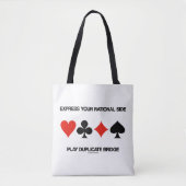 Express Deine rational side Play Duplicate Bridge Tasche (Vorderseite)