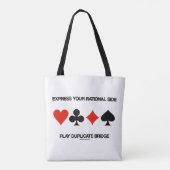 Express Deine rational side Play Duplicate Bridge Tasche (Rückseite)