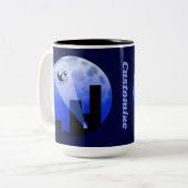 Express Delivery Coffee Spaß Zweifarbige Tasse (Vorderseite Links)