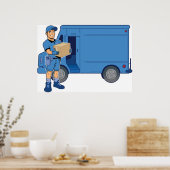 Express Delivery Man Poster (Küche)