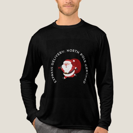 EXPRESS DELIVERY: NORTH POLE CERTIFIED Tri-Blend SHIRT (Vorderseite)