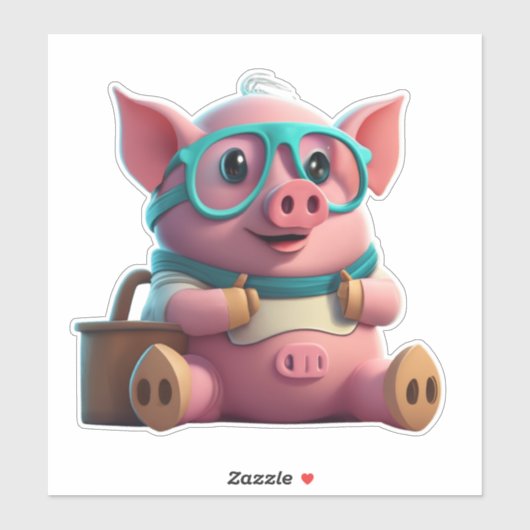 Express Dich mit Schweineklebern Aufkleber (Blatt)