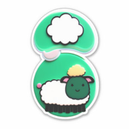 Express Dich mit Sheep Stickers Aufkleber