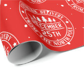 Express-Lieferung vom Nordpol Geschenkpapier (Rolleneckpunkt)