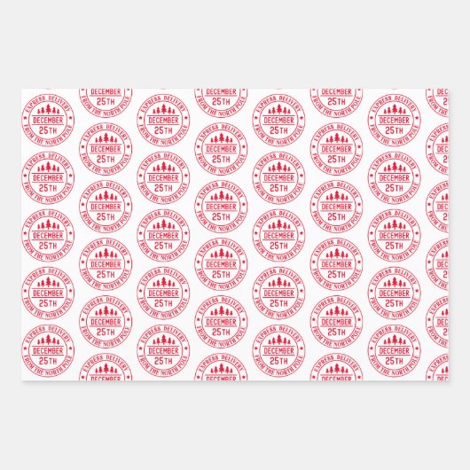 Express-Lieferung vom Nordpol Geschenkpapier Set (Vorderseite 3)