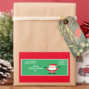 Express-Lieferung vom Santa Claus North Pole Rechteckiger Aufkleber