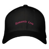 Express Love Romantic Text Printed Black-Hat Bestickte Baseballkappe (Vorderseite)
